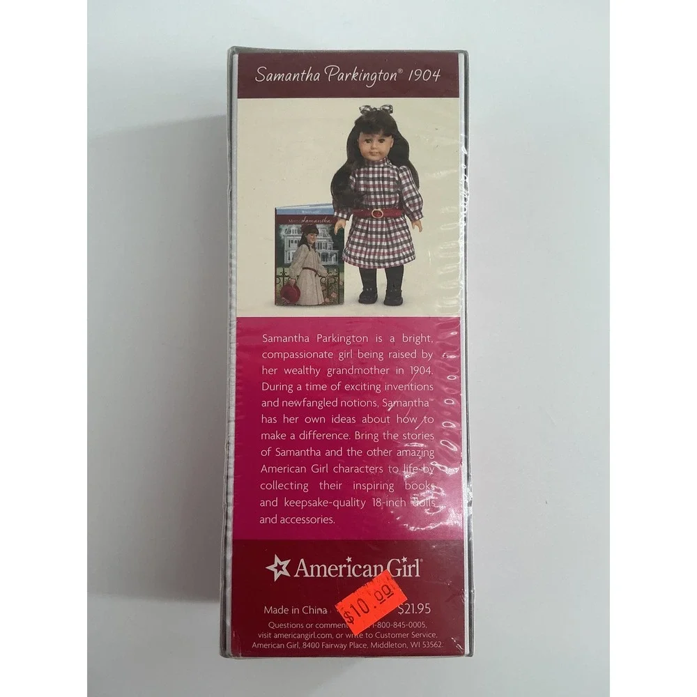American Girl Samantha Parkington 1904 Mini Doll and Book Set New Sealed 2009